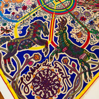 Image 9 of Hermès Cashmere Shawl "L'Arbre du Vent" by Montserrat Gonzalez-Lugo 140cm