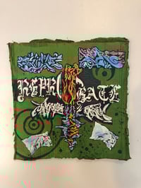 Graffiti Acrylic mixed media collage painting 