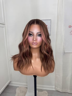 Image of Pink highlight brown free part (ready to ship)