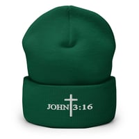 Image 9 of John 3:16 Cuffed Beanie