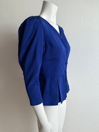 Image 7 of Parisian Brand Blue Peplum Jacket