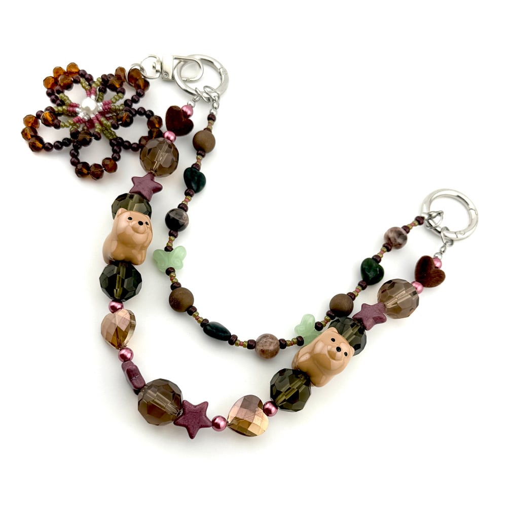Image of Fawning Crystal Blossom Bag Chain