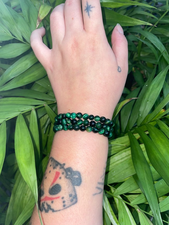Green Tigers Eye Bracelet 