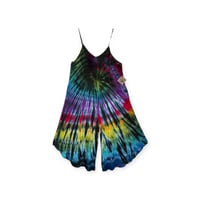 Image 1 of L Woven Wide-Leg Jumpsuit with Pockets in Rock-n-Roll Tie Dye 