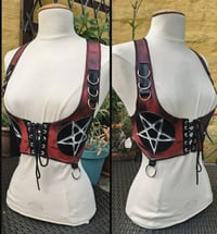 Image 1 of XS underbust pentagram vest
