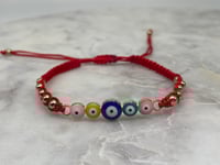 Image 4 of COLORFUL  EYE BRACELETS red
