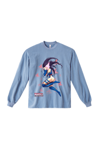 PSYLOCKE CLEAR BLUE LONGSLEEVE (EXCLUSIVE)
