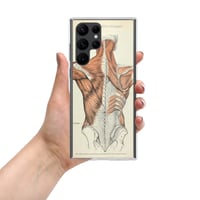 Image 2 of Antique Anatomical Illustration Human Posterior Musculature Clear Case for Samsung®