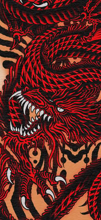 Image 2 of BLOOD DRAGÓN FINE ART PRINT A3+
