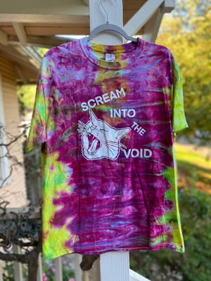 Image of LARGE  Scream Into The Void Tie Dye Shirt