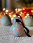 Marbled Ornaments - Cheer