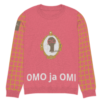 Image 14 of My Madrina Knitted crew neck sweater  (pink)