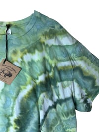 Image 5 of XXL Crop Tee in Verdant Agate Ice Dye