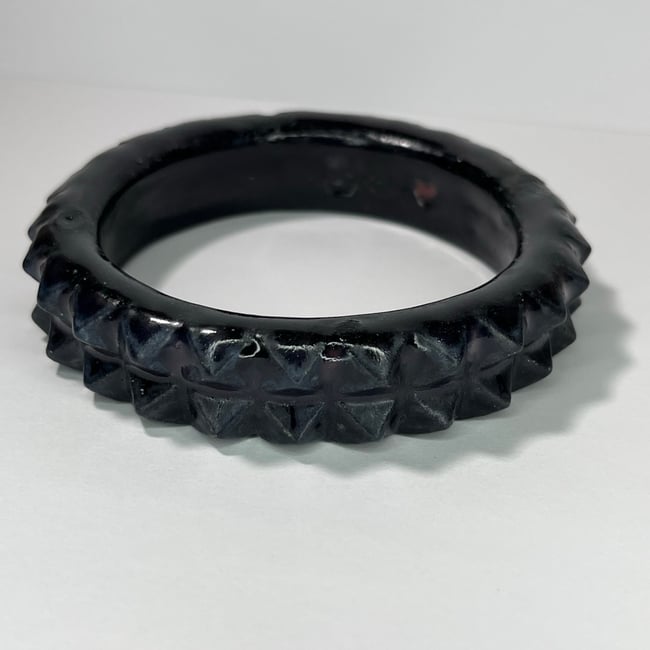 Black Studded Bracelet - 7.75 in Inner Diameter