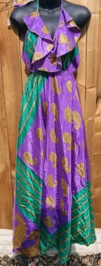 Image 6 of Bianca Frill maxi dress Purple