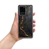 Image 12 of Gold and Black Tattered Texture Gnarled Roots Goth Inspired Clear Case for Samsung®