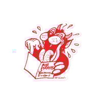 Image 3 of Gary Hallgren's AIR PIRATES Laughing Cat Sticker