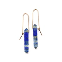 Image 2 of Lapis Point Earrings 