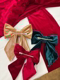 Image 6 of Velvet Hair Bow | Signature & Crystal Editions