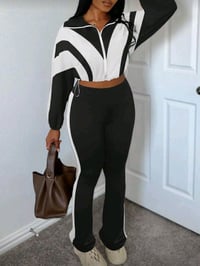 Image 6 of Black White Jogger 