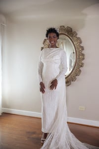 Image 2 of 1960s Dramatic Lace Cape