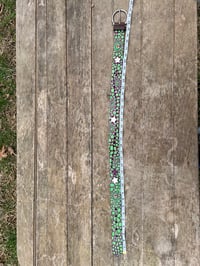 Image 4 of dragon leather hand painted  star studded belt 💖