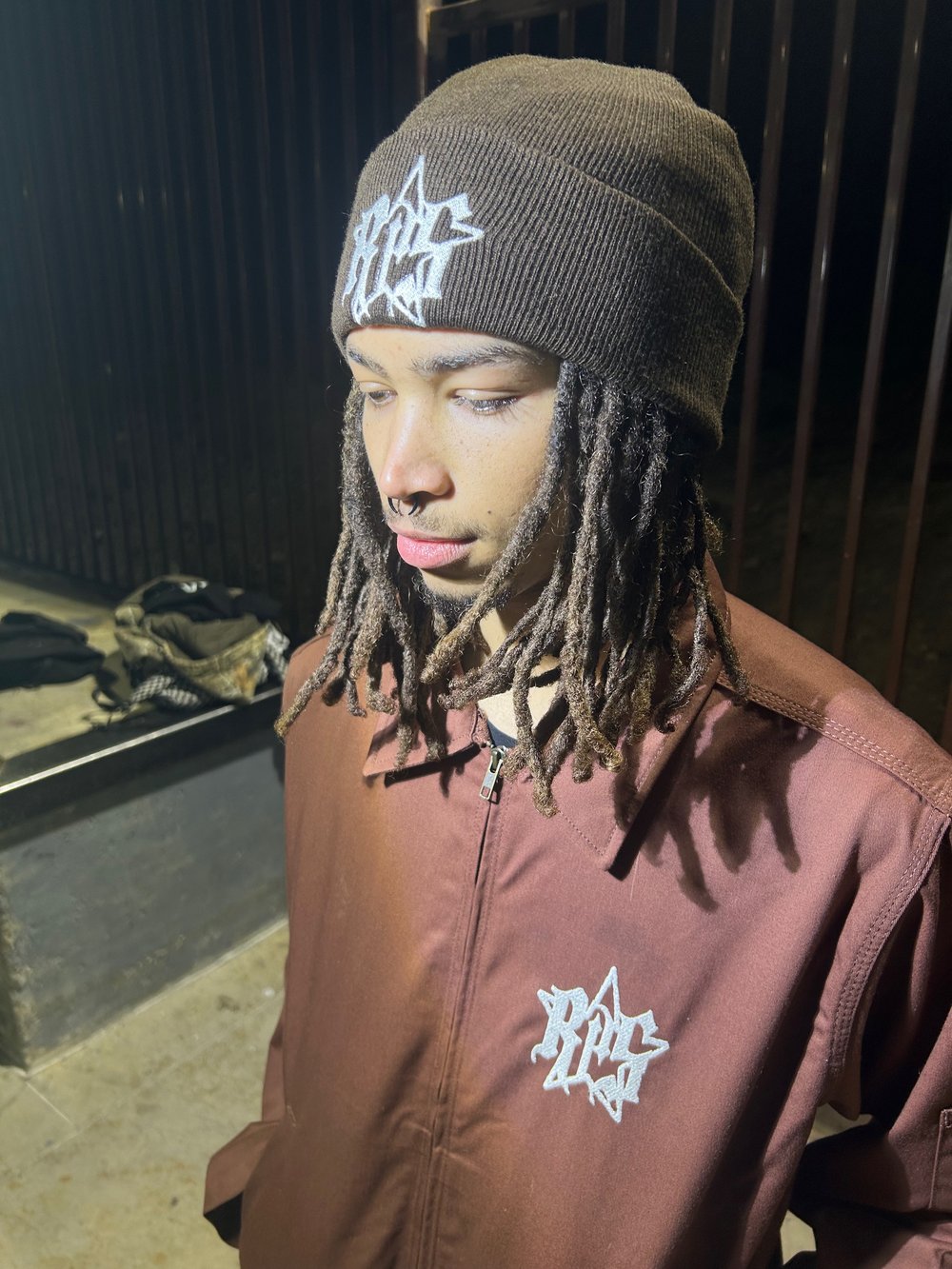 Image of “SUPA-STAR” Beanies (BLACK/BROWN)