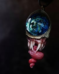 Image 8 of Alien Galaxy Eye, twisted tongue pendant, ooak