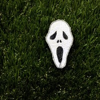 Image 1 of The Scream stitched brooch