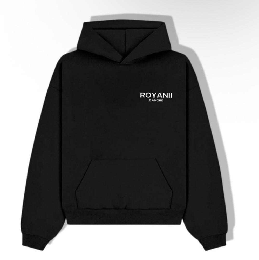 Image of Black Signsture Hoodie (Chest logo)
