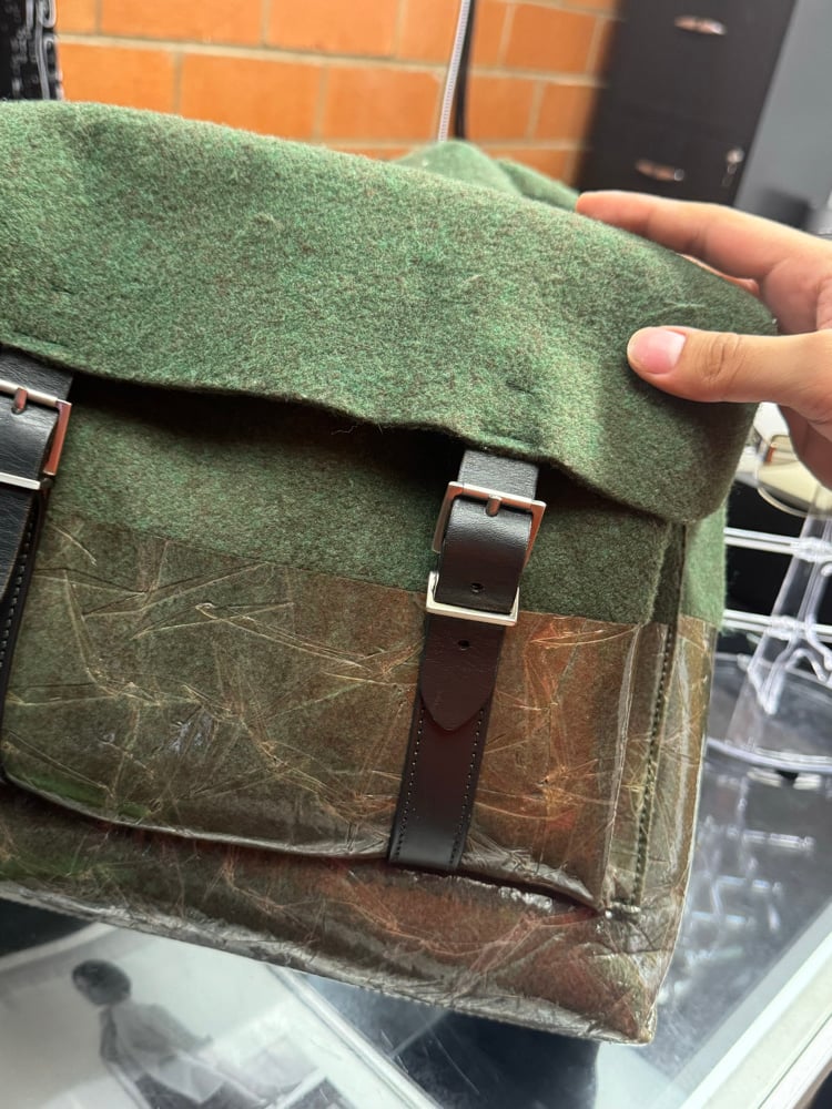Image of Maison Margiela Wet Felt Army Backpack