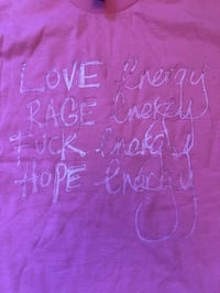 Image 1 of Real Subtle Shirt with ‘Energies’ in light pink (large)