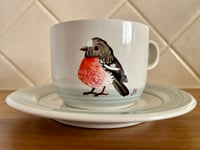 Image 1 of Scarlet Robin Cup and Saucer