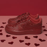 Image 1 of Crimson Rose Drip Air Force 1 