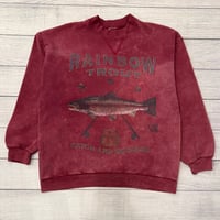 Image 1 of Vintage Rainbow Trout Crewneck - NST