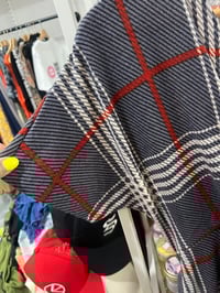 Image 3 of plaid tie jumper 