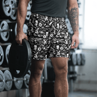 Image 3 of Ghost Camo Unisex Athletic Shorts