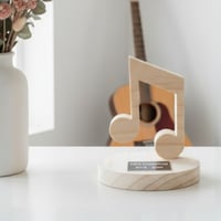 Image 1 of Personalised Music Note Keepsake