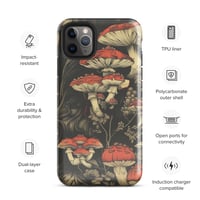 Image 6 of Dark Cottagecore Goth Inspired Vibrant Mushroom Tough Case for iPhone®