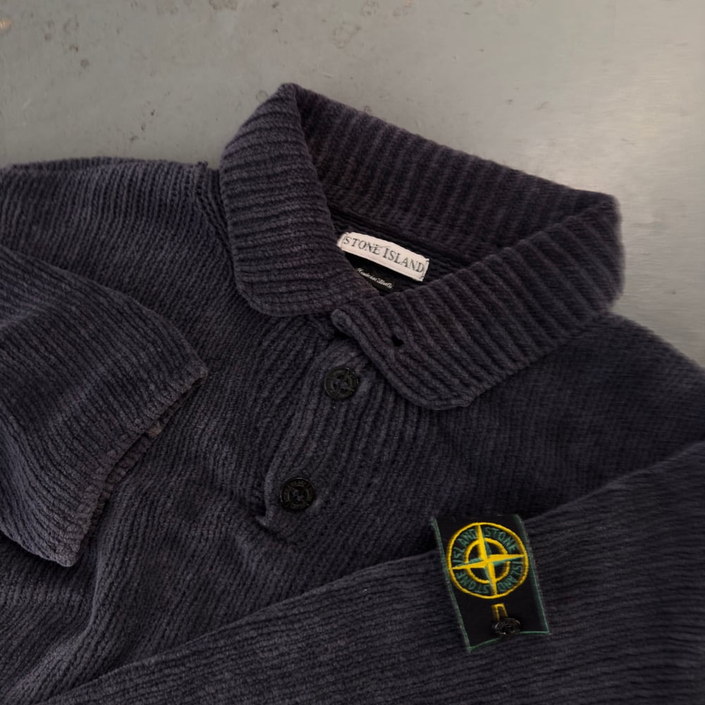 90s 1997AW STONE ISLAND Half-Zip Knit Stone Island Vintage Half