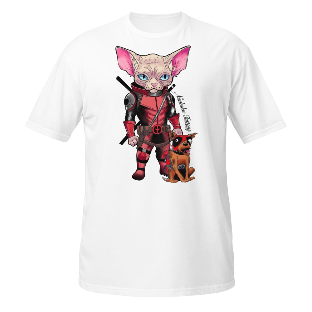 Deadpool Cat & Dogpool Short-Sleeve Unisex T-Shirt