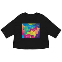 Image 2 of Colorful Glam Crop Top Shirt