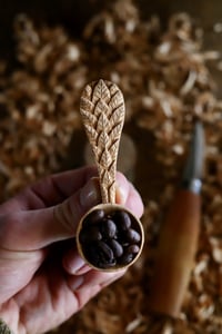 Image 2 of . Falling Leaves Coffee scoop .