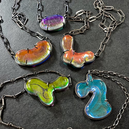 Image of Fire Bulla Pendant Necklace