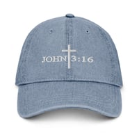 Image 1 of John 3:16 Denim Hat