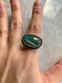 Image 1 of Peruvian Blue Opal Ring - Size 7