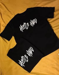 Hustle Hard Puff Lettering Tee