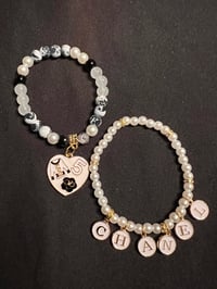 Image 3 of Beaded Chanel Charm Bracelets Sets