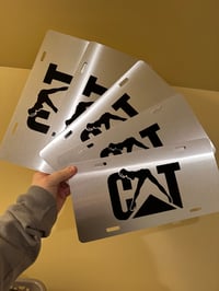 Image 2 of CAT Aluminum Plate Customizable 