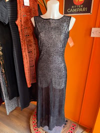 Image 3 of Sheer Paisley Maxi Slip Dress S/M